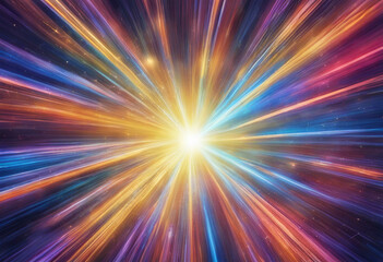 Fototapeta premium vibrant and dynamic explosion of light and color background.