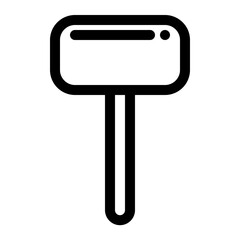 Hand hammer icon