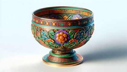 3D Macro Close up of Seollal Traditional Bowing concept as A macro close up of hands performing the traditional Seollal bow capturing the gesture of respect and unity symbolizing cultural heritage and