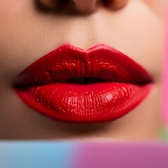 Obraz premium close up lips of lips