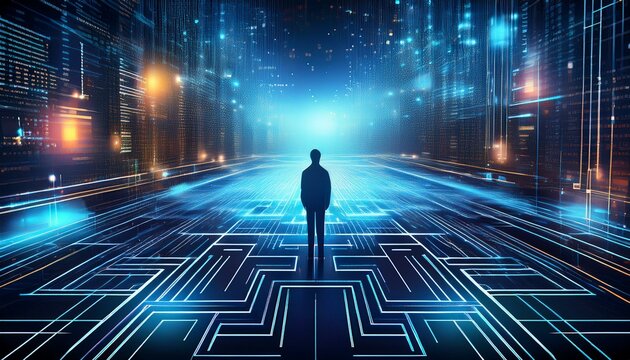 programming code abstract technology background computer network concept