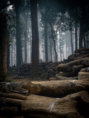 Harvested Forest Stillness