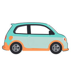 Minimal car cartoon Transparent Background