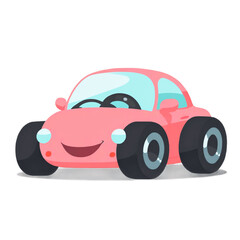 Minimal car cartoon Transparent Background