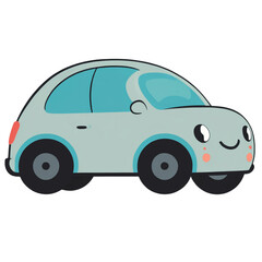 Minimal car cartoon Transparent Background