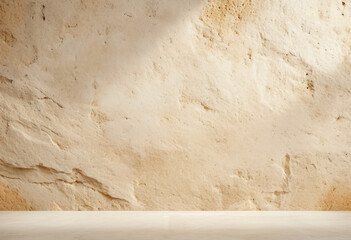 Wall with a textured surface. Perfect for showcasing items, minimalist and modern.