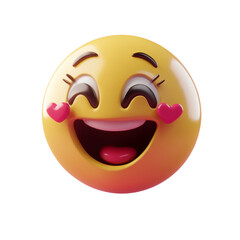 Fototapeta premium 3d Stylized In Love Emoji 