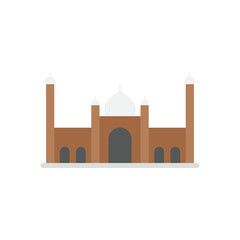 Badshahi mosque vector icon