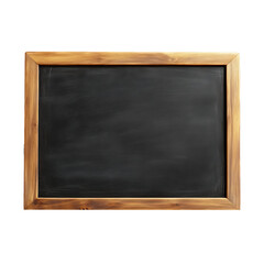 blank blackboard with chalk, PNG transparent