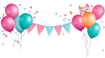 A pink background with a white square in the middle