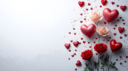 heart, love, valentine, vector, red, day, symbol, card, decoration, blood, hearts, illustration, romantic, flower, holiday, design, romance, pink, shape, pattern, falling, rose, art, petals, valentine