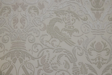 An Elegant Textured Fabric featuring an Intricate Floral Design that enhances any decor