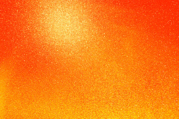 golden orange glitter texture abstract banner background with space. Twinkling glow stars effect....