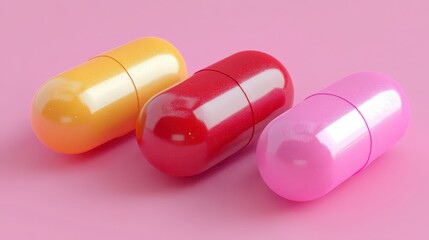 Colorful Capsules Pharmacy Medicine Healthcare Pills Treatment Health Wellness Remedy Therapy Cure
