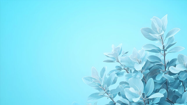 Blue Monday Plain Serenity concept as Plain serene background with soft blue gradients creating a peaceful and calming atmosphere representing Blue Monday copy space for text. in  Photo Stock  Concept