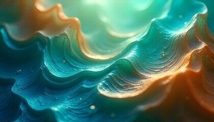 abstract background with waves