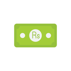 Pakistani rupee vector icon