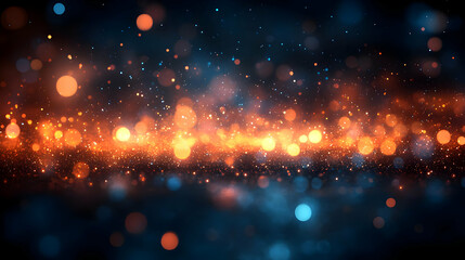 Fototapeta premium Bokeh Business Networking Event concept as Bokeh digital art background featuring blurred lights and business networking symbols representing professional connections and community engagement with cop