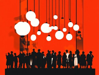 Generative AI Celebrates Lunar New Year Chinese New Year Fortune Shopping Background Red Environment