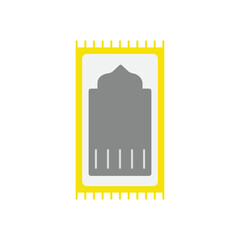 Prayer mat vector icon
