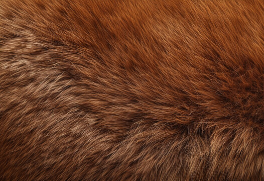 Close-up view of a reddish-brown fur texture.