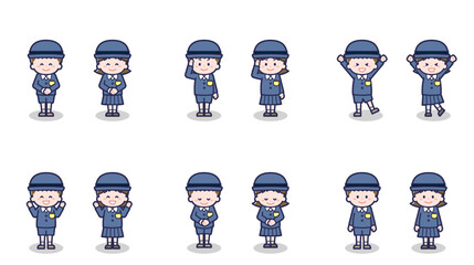 男女の幼稚園児 01