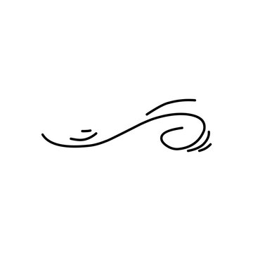 recommend clip art: Wind blowing line icon