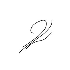 Wind blowing line icon