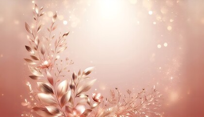 rose gold background Generative AI.