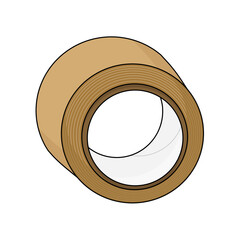 茶色の粘着テープ