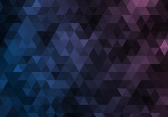 Fototapeta premium abstract polygonal blue and purple gradation background