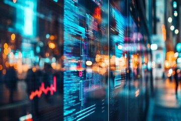 Contemporary digital screen showcasing data visualization insights and analytical graphics