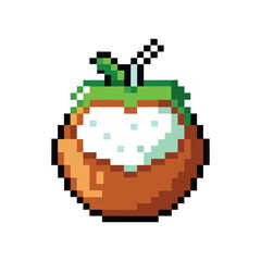 Unique gaming pixel art vegetable fruits vector art design