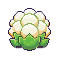 Unique gaming pixel art vegetable fruits vector art design