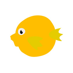 Cute sea animals Vector illustration