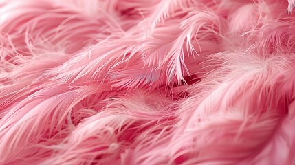 Soft, Pale Pink Feathers in a Delicate, Close-Up Arrangement