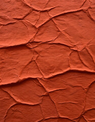 Fototapeta premium Abstract Burnt Orange Crumpled Texture Background
