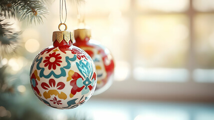Reyes Magos Floating Ornament Vector concept as Vector graphic of a festive ornament floating gracefully on white representing the decorative traditions of Reyes Magos perfect for infographics and Ado