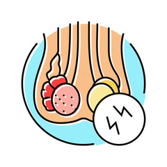 urodynamic testing urology color icon vector. urodynamic testing urology sign. isolated symbol illustration