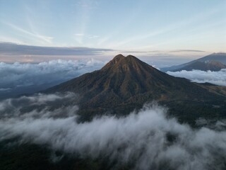 Mountain Vulcano Sunrise