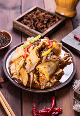 Zhumadian Runan county specialty food chili chicken	