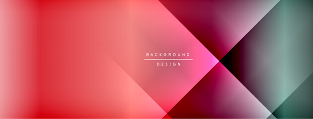 Dynamic shadow lines with gradient colors geometric background