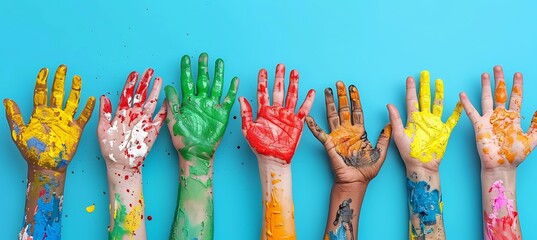 Abstract hand outline blending creativity connection suitable for concepts like diversity collaboration or helpfulness with open design areas