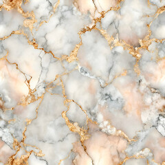 This is a seamless pattern of white marble with gold veins.
