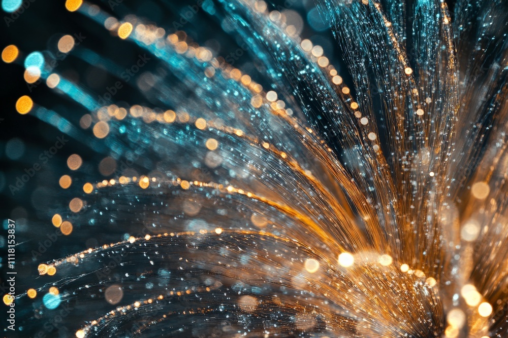 Aufkleber this abstract image displays a mesmerizing flow of light and color, capturing the beauty of movement