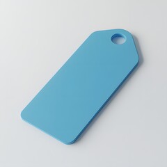 A Simple Light Blue Blank Price Tag
