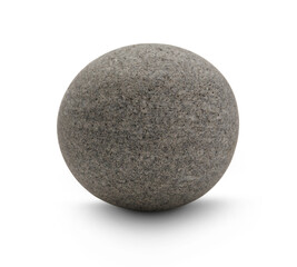 Sea stone on white background