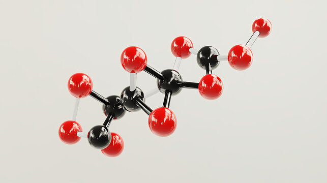 Polyether ether ketone molecular structure peek, structural chemical formula view from a microscope. Aether. Illustration