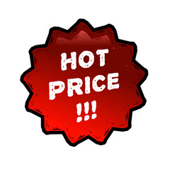 hot price label icon for graphic design
