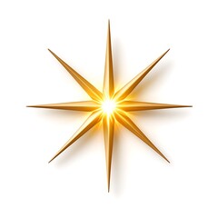 Bold Radiant Nativity Star glowing softly on a white background.